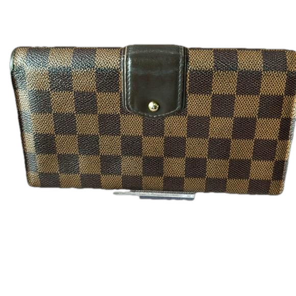 LOUIS VUITTON DAMIERE EBENE PORTEFEUILLE SISTINA LONG WALLET - Picture 5 of 9